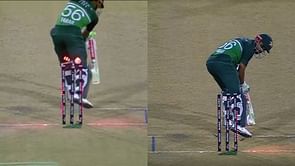 [Watch] Pakistan's Babar Azam gets bamboozled by lack of bounce against Bangladesh in Asia Cup 2023