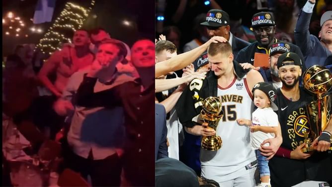 Watch: Nikola Jokic's partying spree continues as another video of 2023 champion shirtless and revelling surfaces