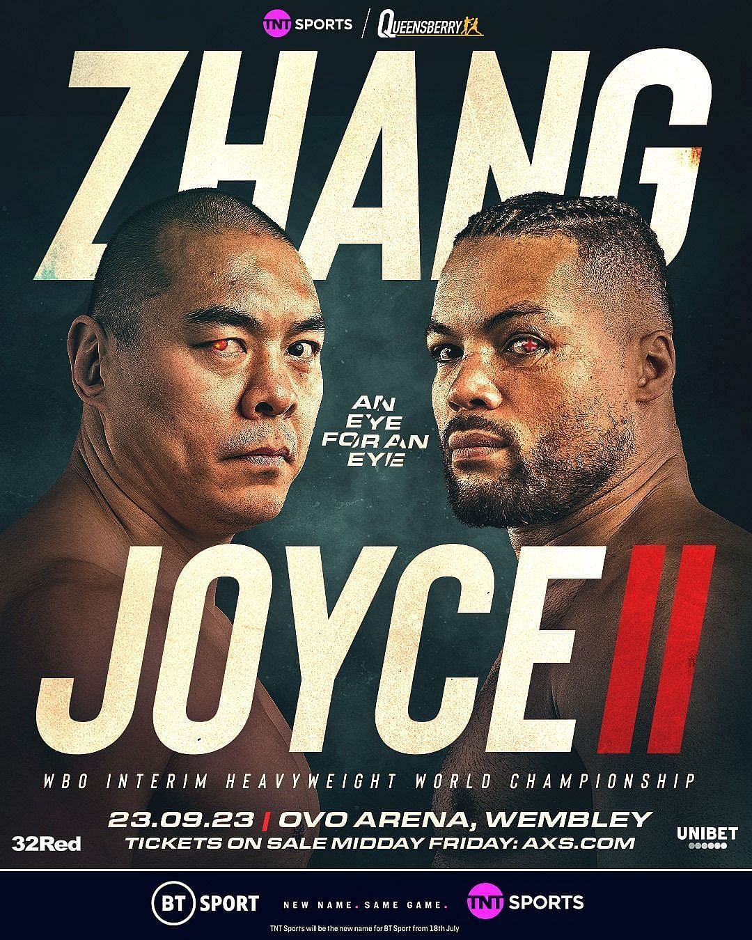 Zhilei Zhang vs. Joe Joyce II [Image Credit: queensberry.co.uk]