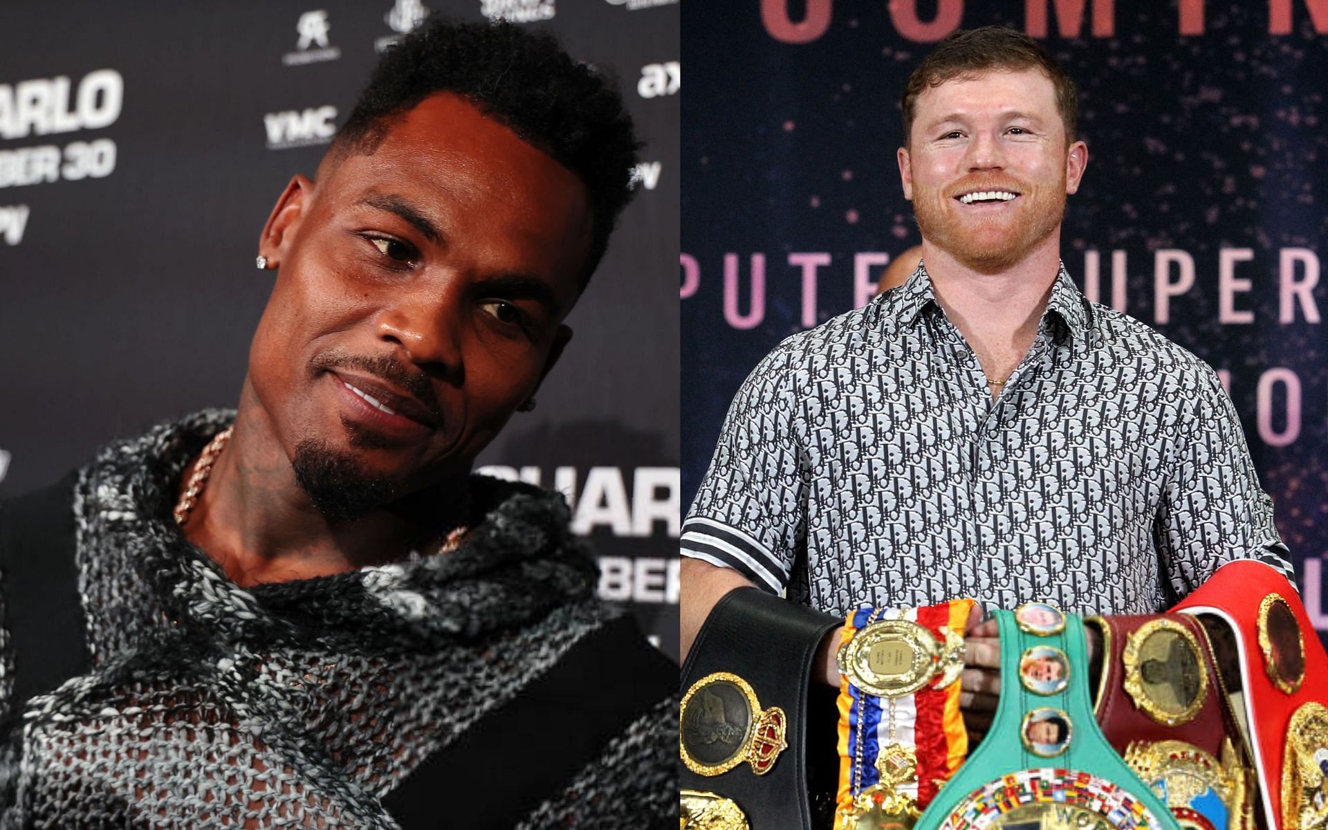 Jermell Charlo (left) and Canelo Alvarez (right) [Images Courtesy: @GettyImages]