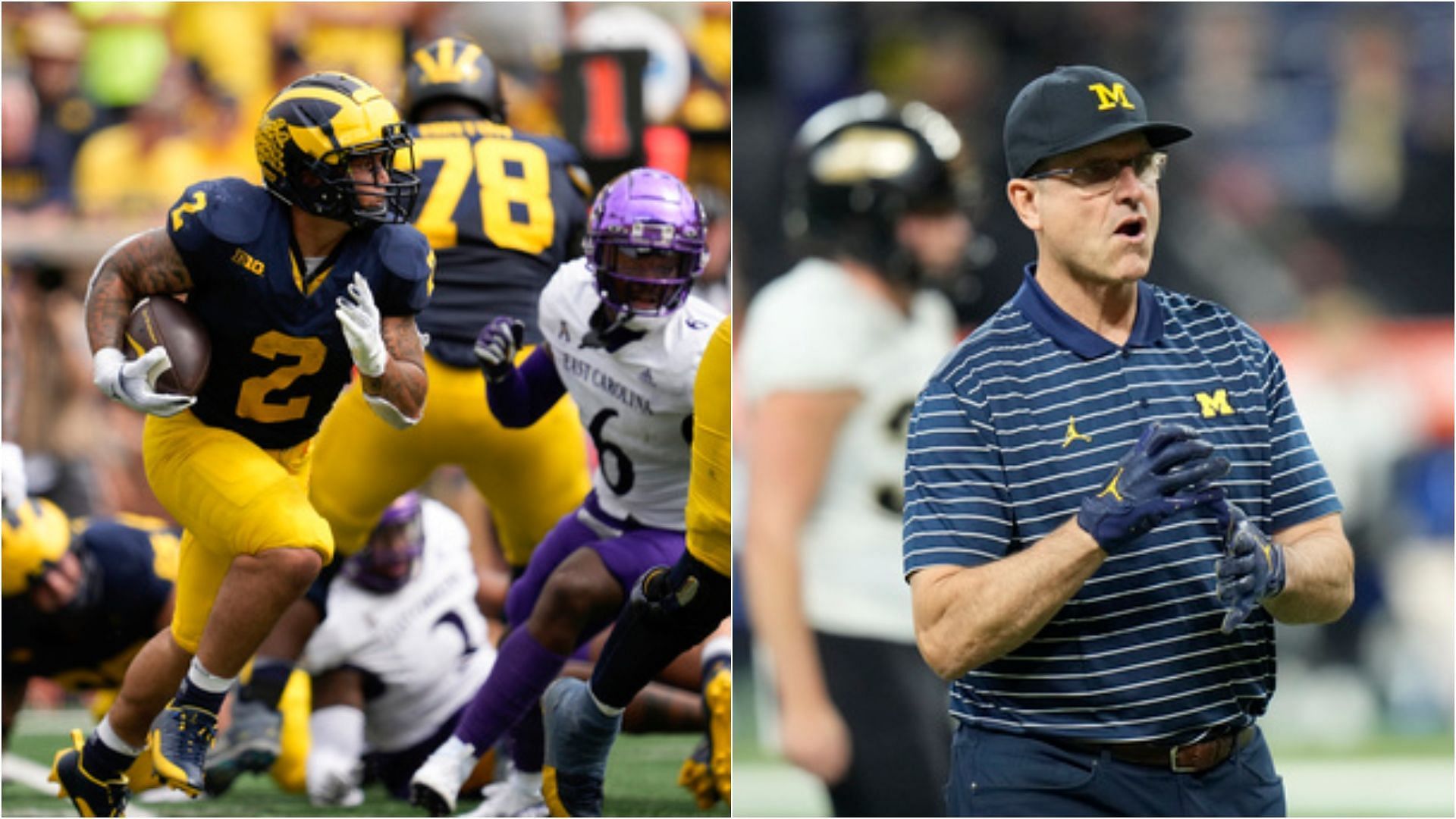 CFB Fans react to Michigan players gesturing a tribute to their coach Jim Harbaugh