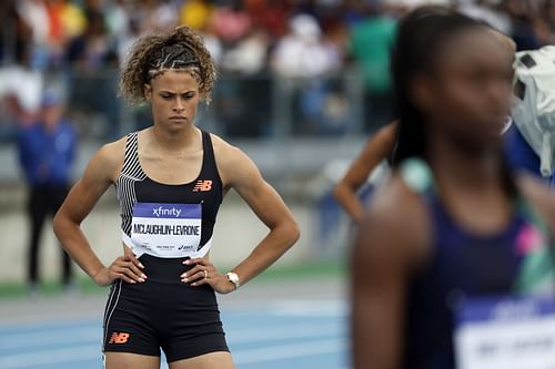 Sydney McLaughlin-Levrone at 2023 USATF NYC Grand Prix