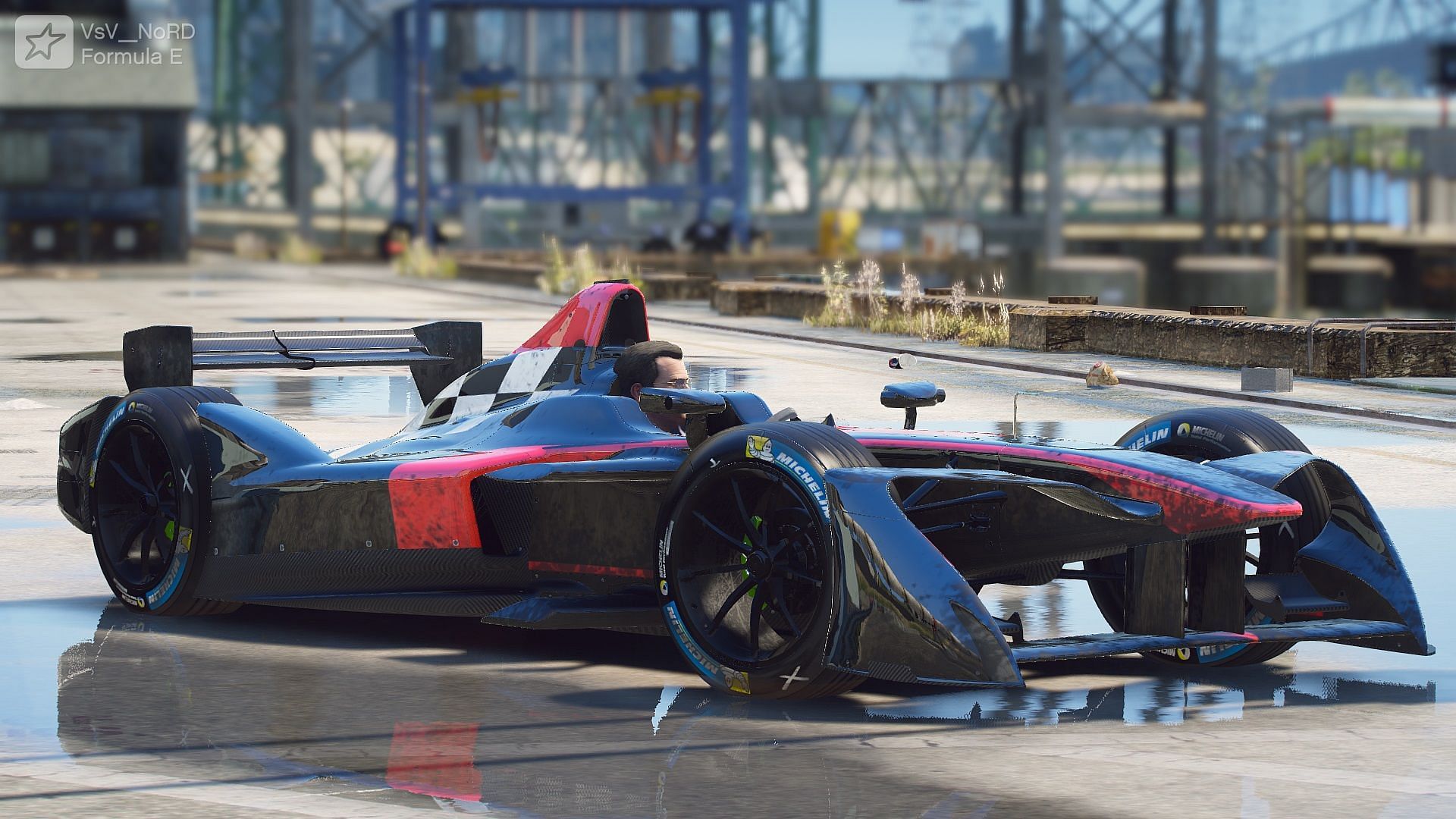 A screenshot of the Formula E SRT_01E from the mod (Image via VsV_NoRD)