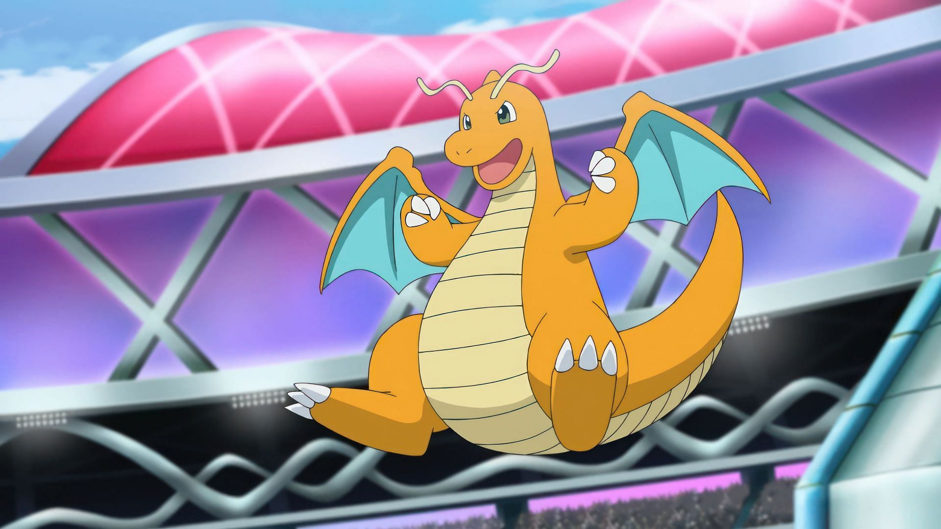 Dragonite as seen in the anime (Image via The Pokemon Company, TPC)