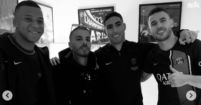 "Kings of France" - Singer Rauw Alejandro shares snap with Kylian Mbappe and 2 other PSG stars after 4-0 Marseille thrashing