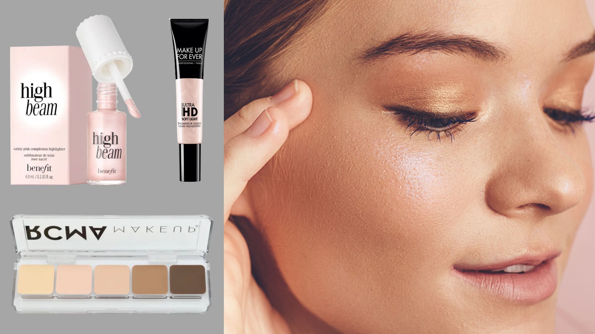 Accentuate the facial contours with the 5 best highlighters of 2023. (Image via Sportskeeda)