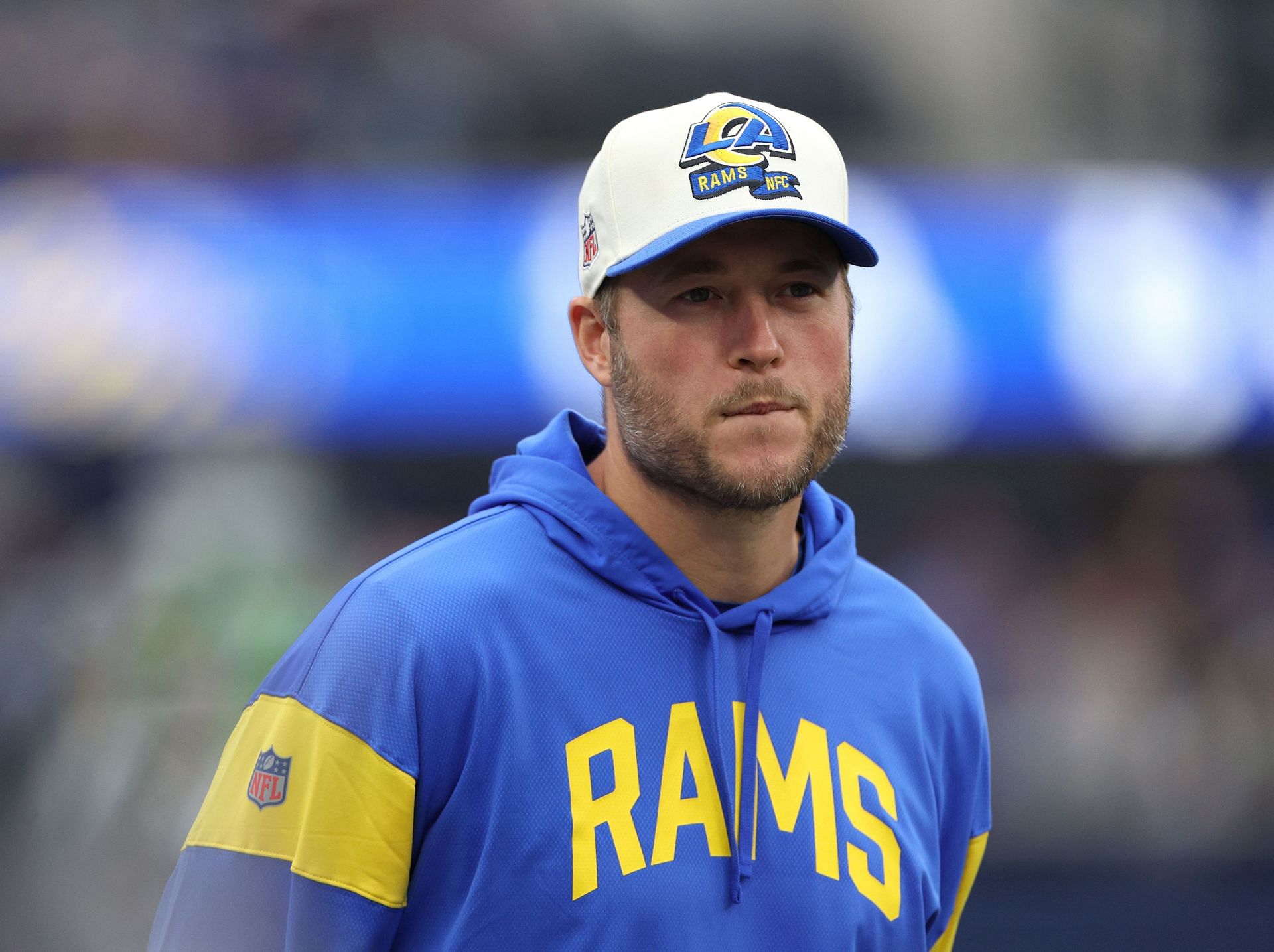 Matthew Stafford at Seattle Seahawks v Los Angeles Rams