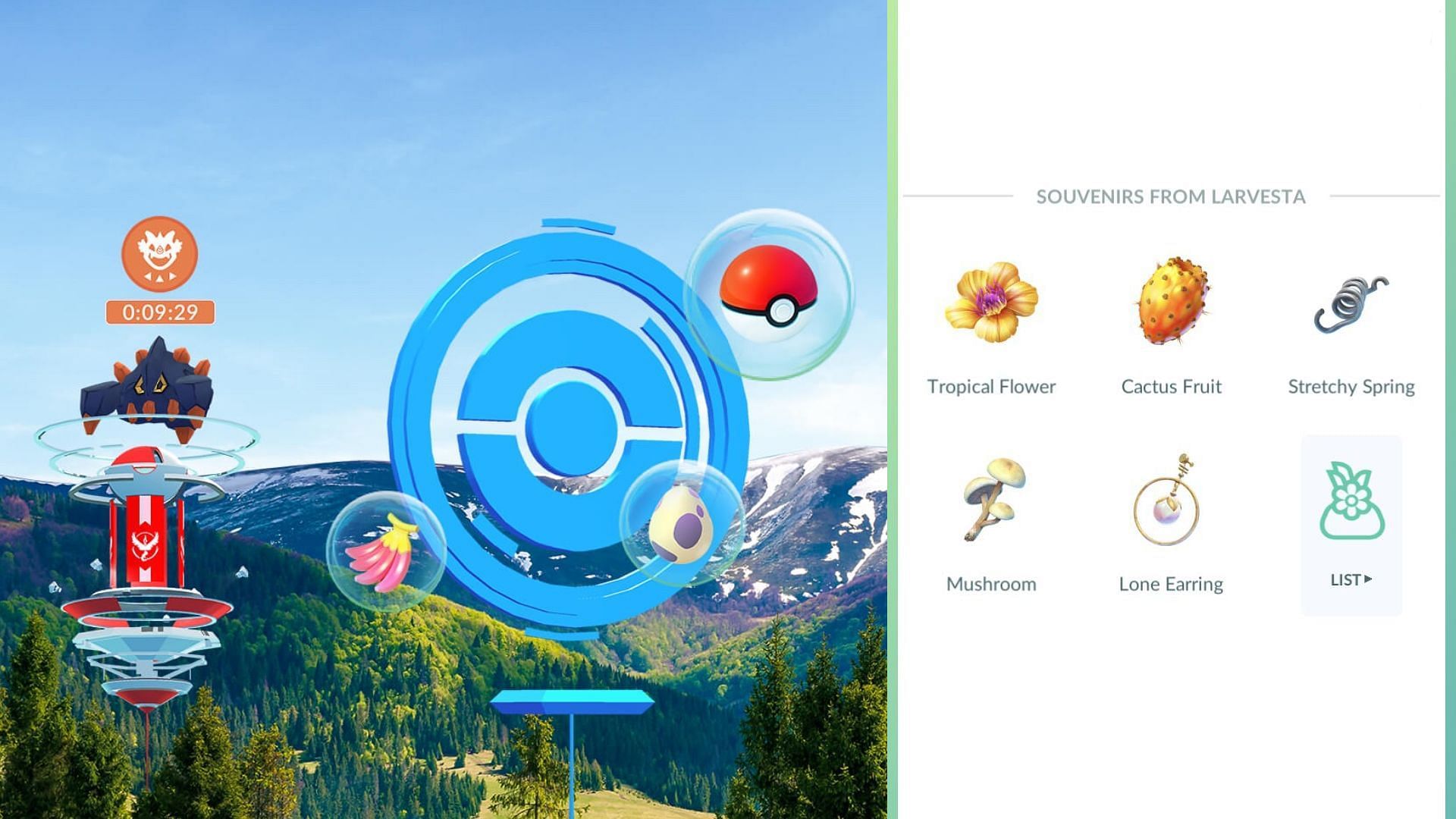 Pokemon GO Souvenirs (Image via Sportskeeda)