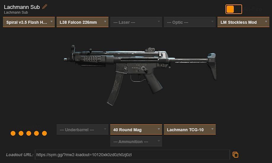 Lachmann Sub loadout (Image via sym.gg)