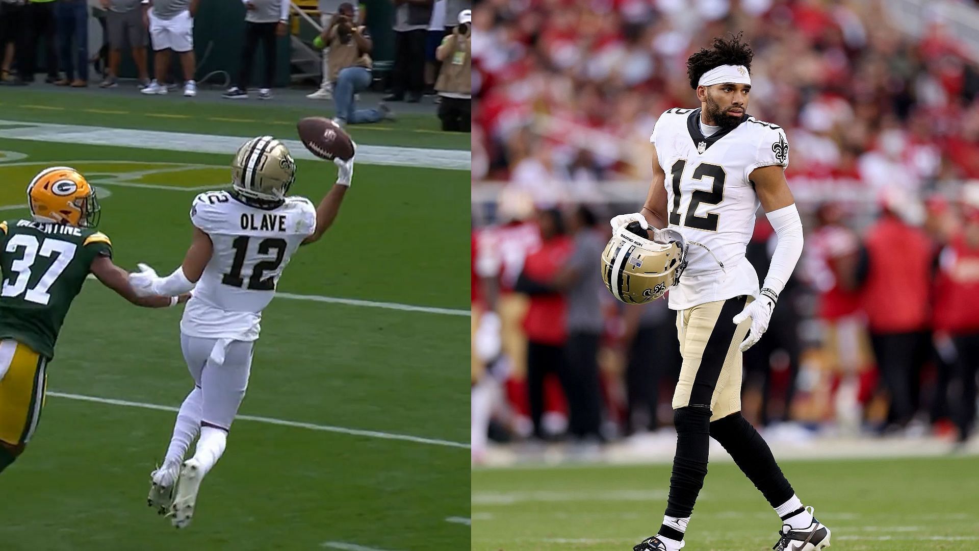 New Orleans Saints WR Chris Olave makes incredible one-handed