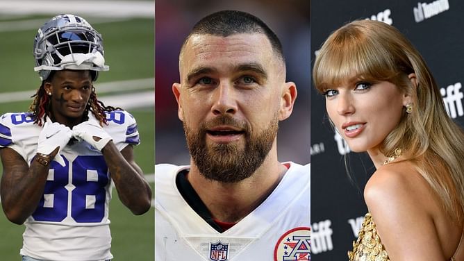 Cowboys stars CeeDee Lamb, Trey Lance set record straight on viral clout contest debate over Travis Kelce and Taylor Swift