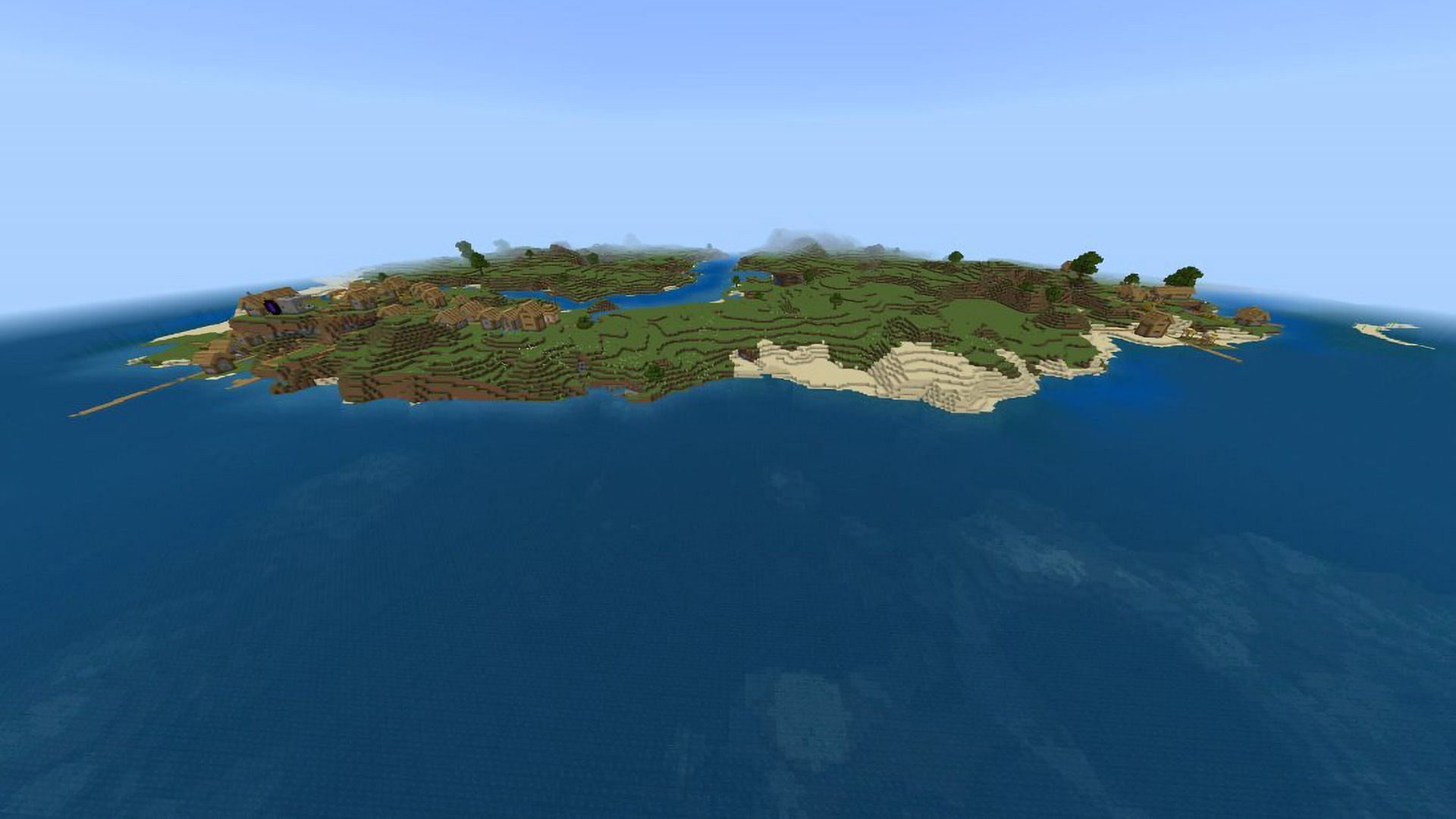 The large landscape also has a great amount of opportunities (Image via Mojang)