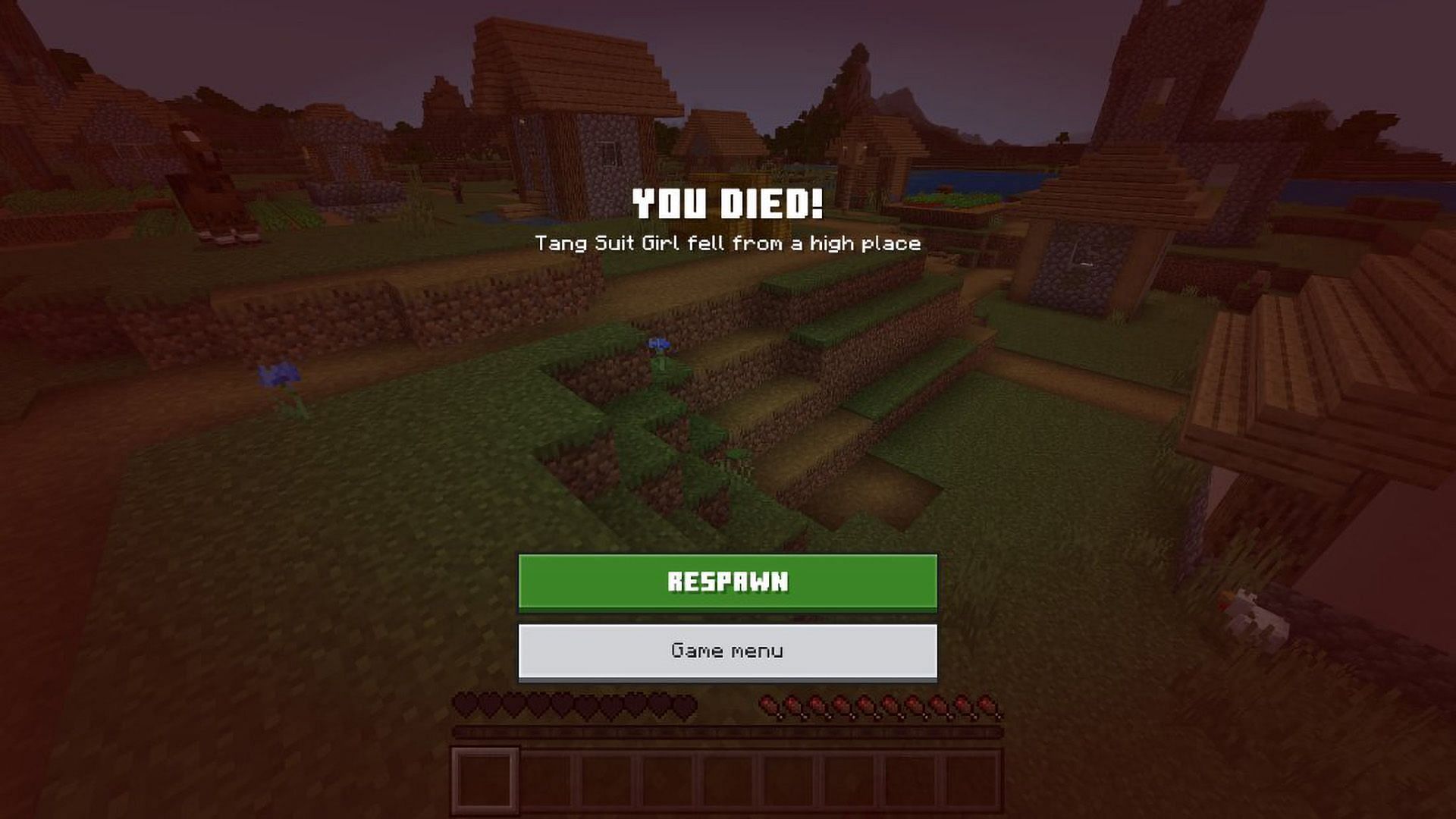 A new death screen has been added (Image via Mojang)