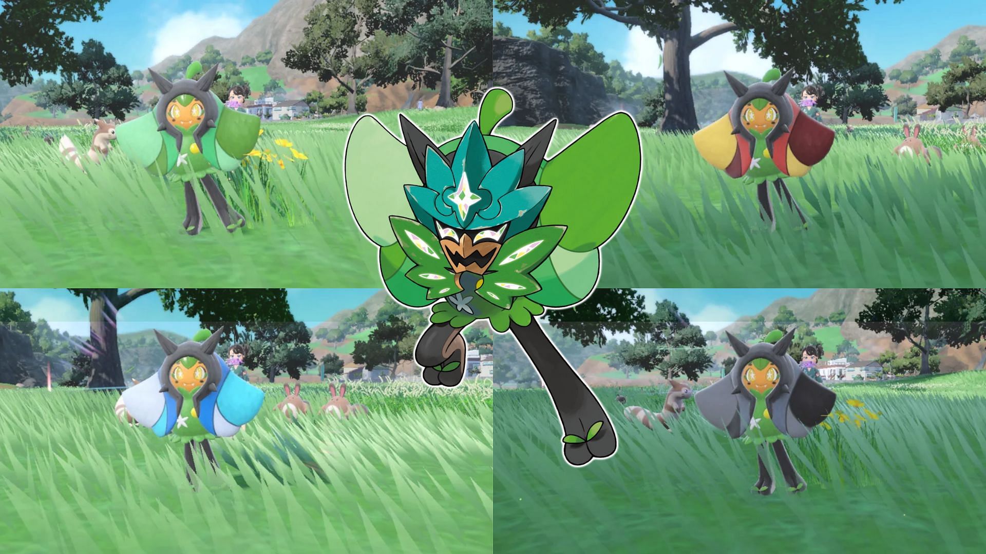 Ogerpon and its Mask forms (Image via The Pokemon Company)