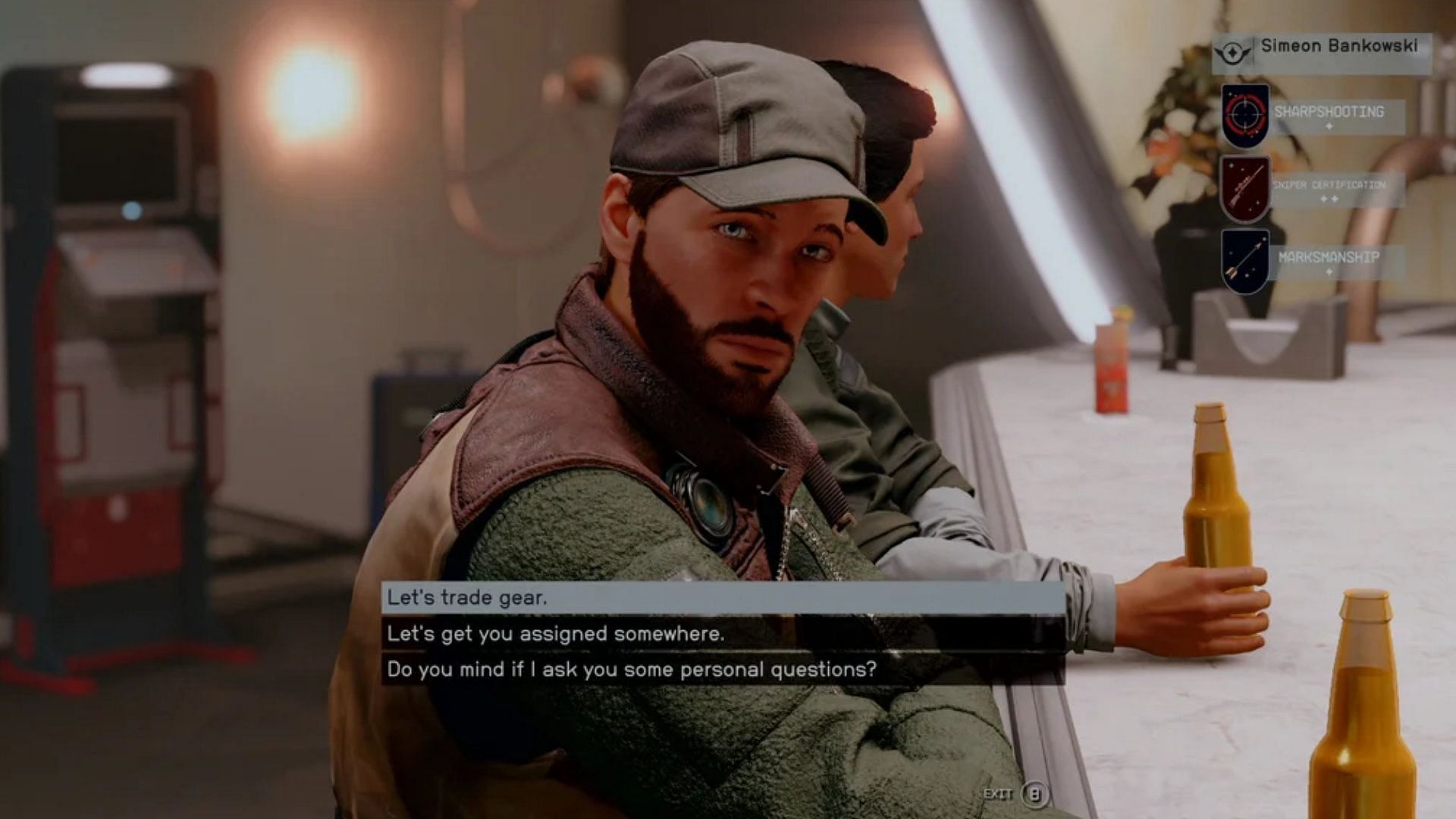 Simeon is good in combats (Image via Bethesda)