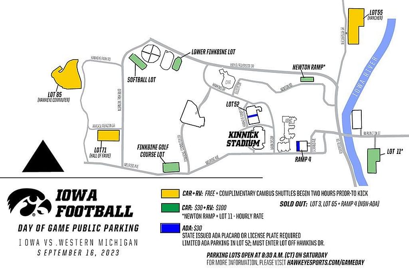 What is the Capacity of Kinnick Stadium?