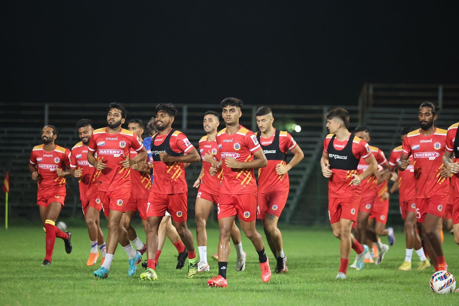 East Bengal FC preparing ahead of their opening clash against Jamshedpur FC.