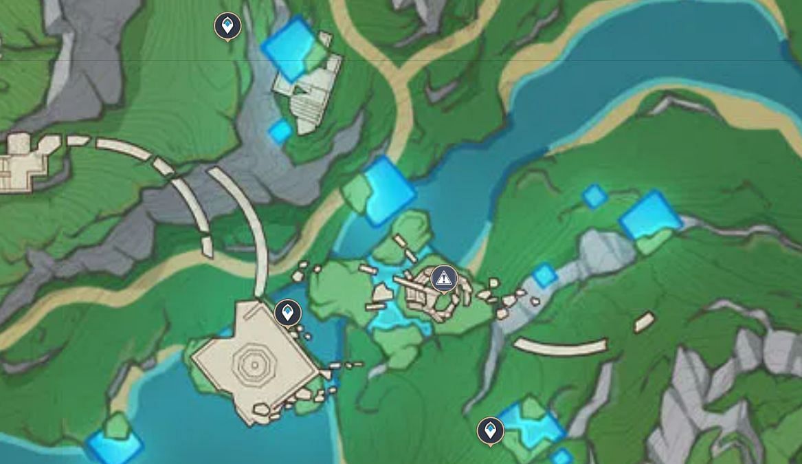 Fourth Mysterious Ore location (Image via Sportskeeda)