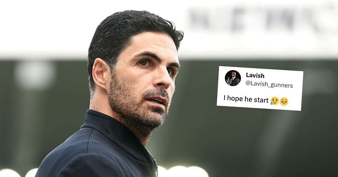"Tears in my eyes", "That's good news" - Fans feel Arsenal summer signing has dropped hint that he’s staring against Everton