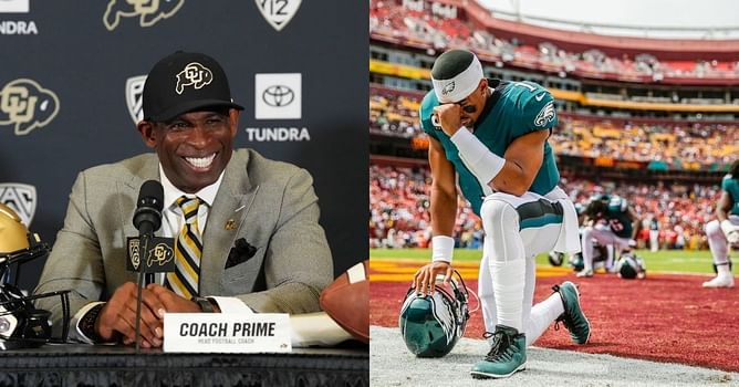 Deion Sanders quotes Eagles QB Jalen Hurts, inspiring his 4,400,000+ fanbase on social media