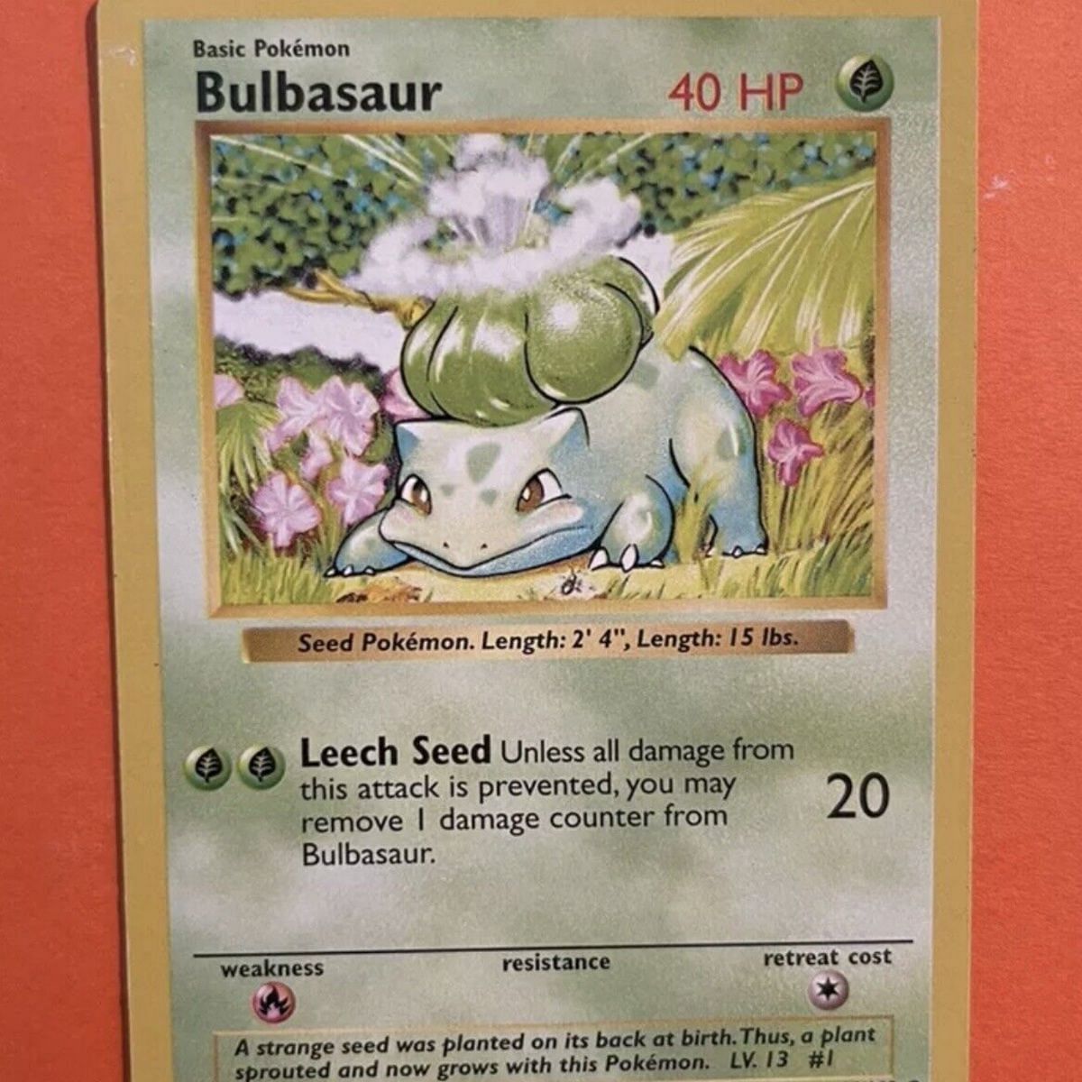 Bulbasaur in Pokemon TCG (Image via eBay)