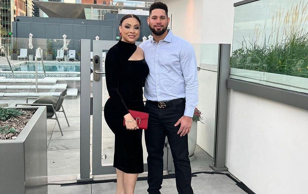 Gary Sanchez with his wife, Sahaira Sanchez