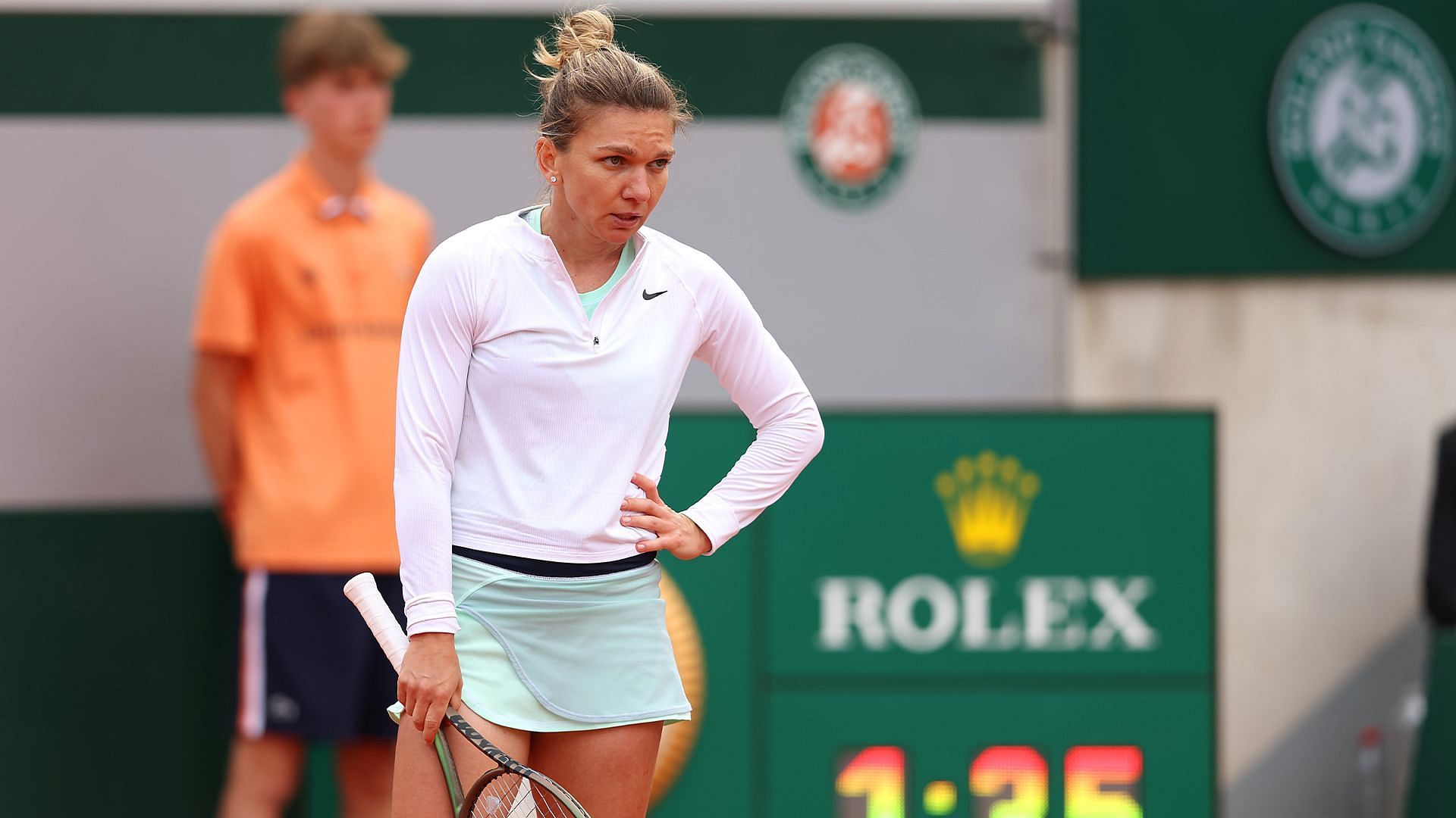 Simona Halep pictured at a tennis tournament