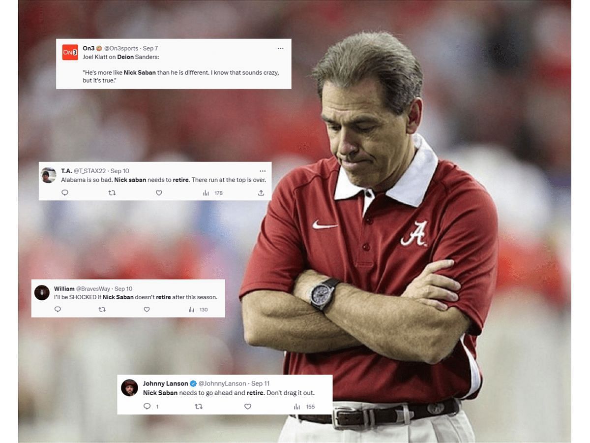 CFB Fans have mixed reactions after Nick Saban and Alabama