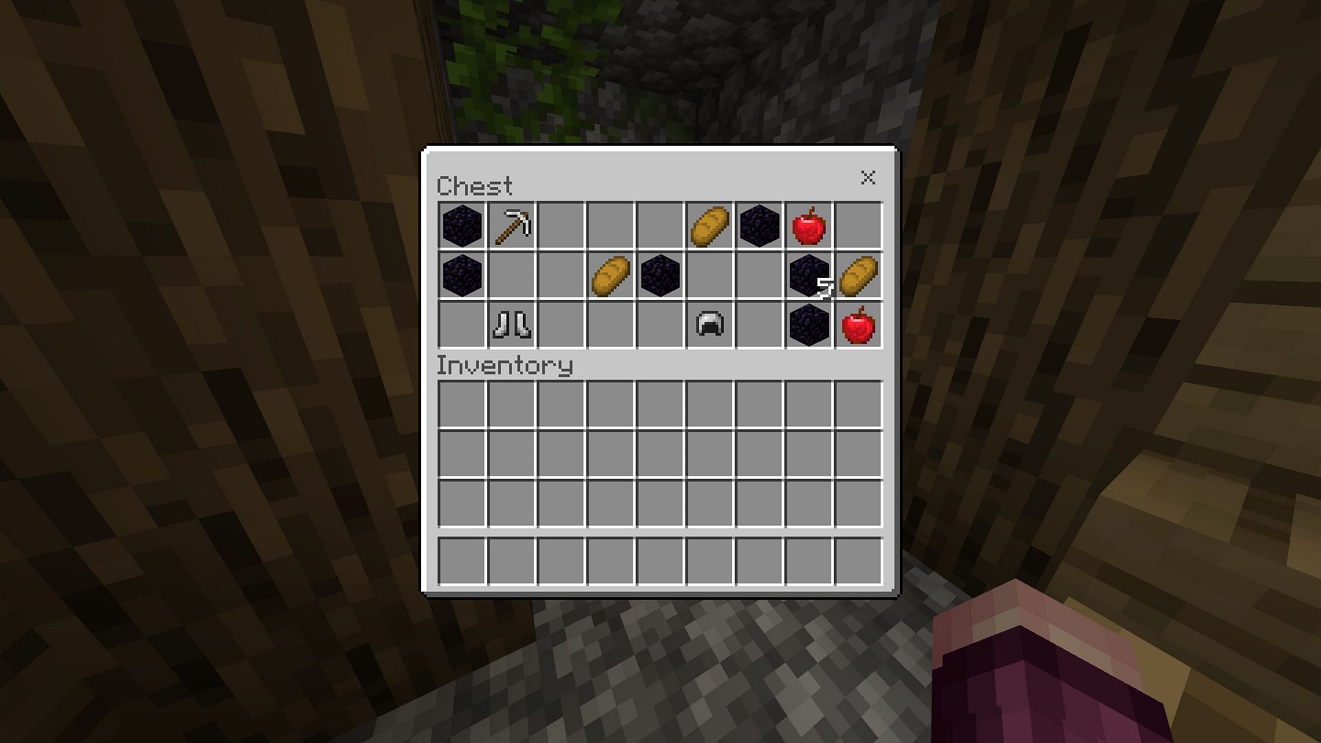 This Minecraft seed offers enough obsidian to construct a Nether portal right away (Image via Mojang)