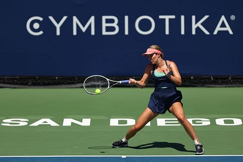 Danielle Collins at the San Diego Open.