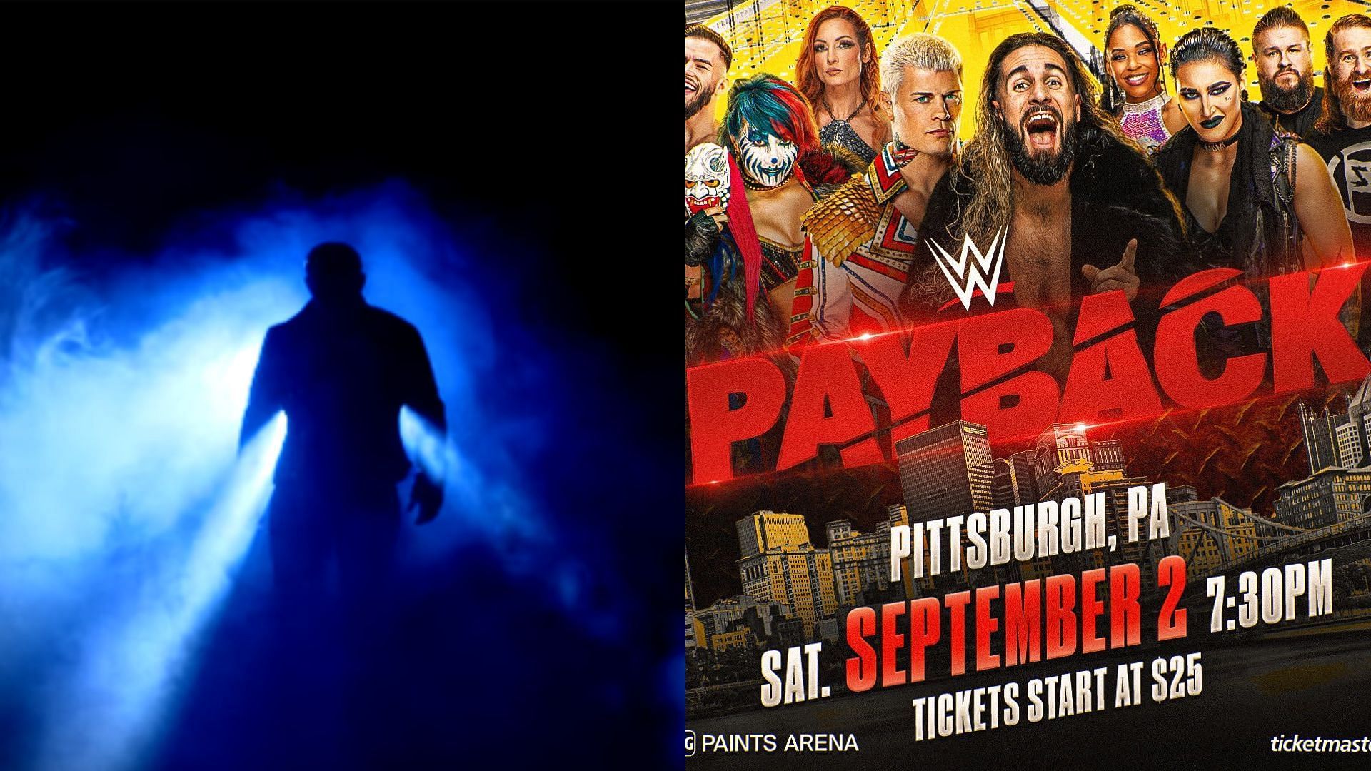 WWE Payback airs live tonight in Pennsylvania.