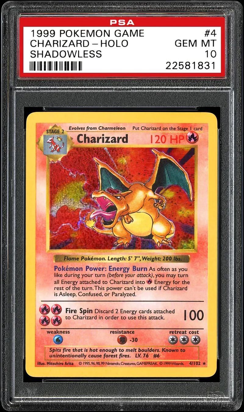 1st edition Charizard Pokemon card (Image via PSAcard)