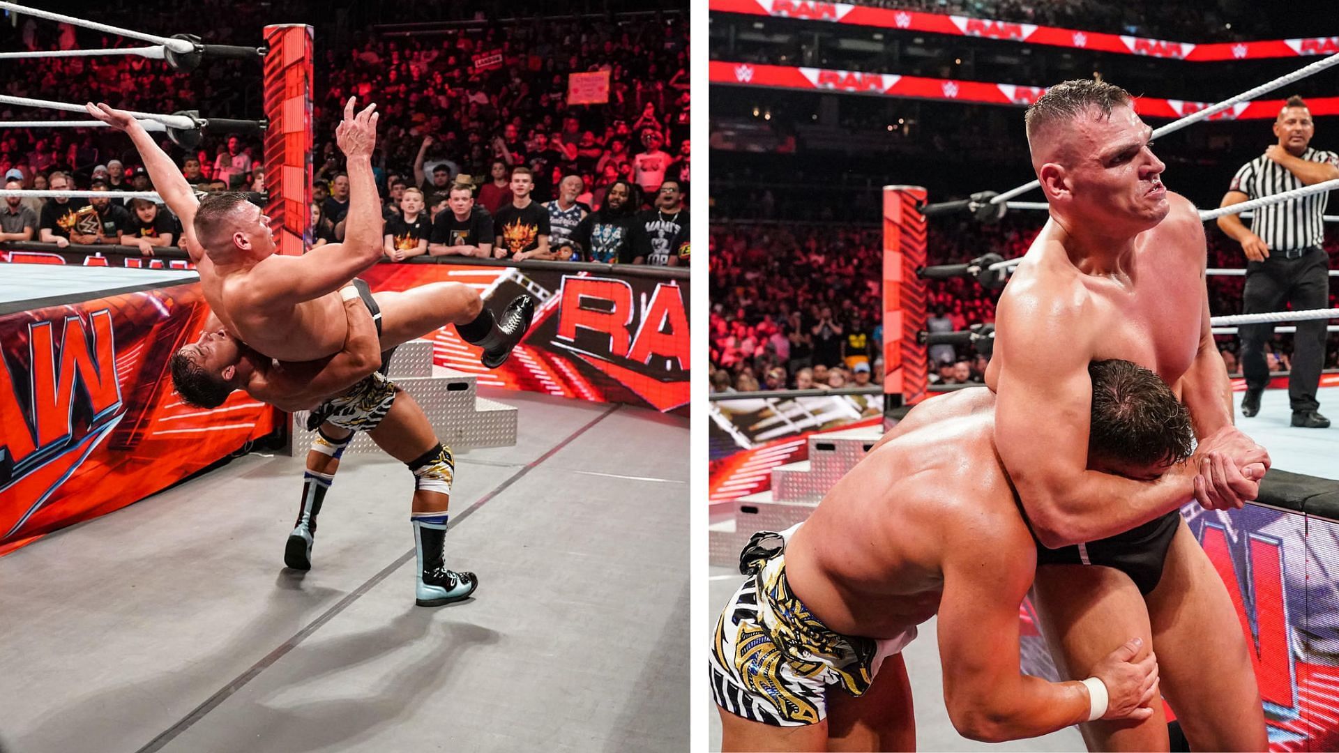 Scenes of Gable vs. Gunther of RAW