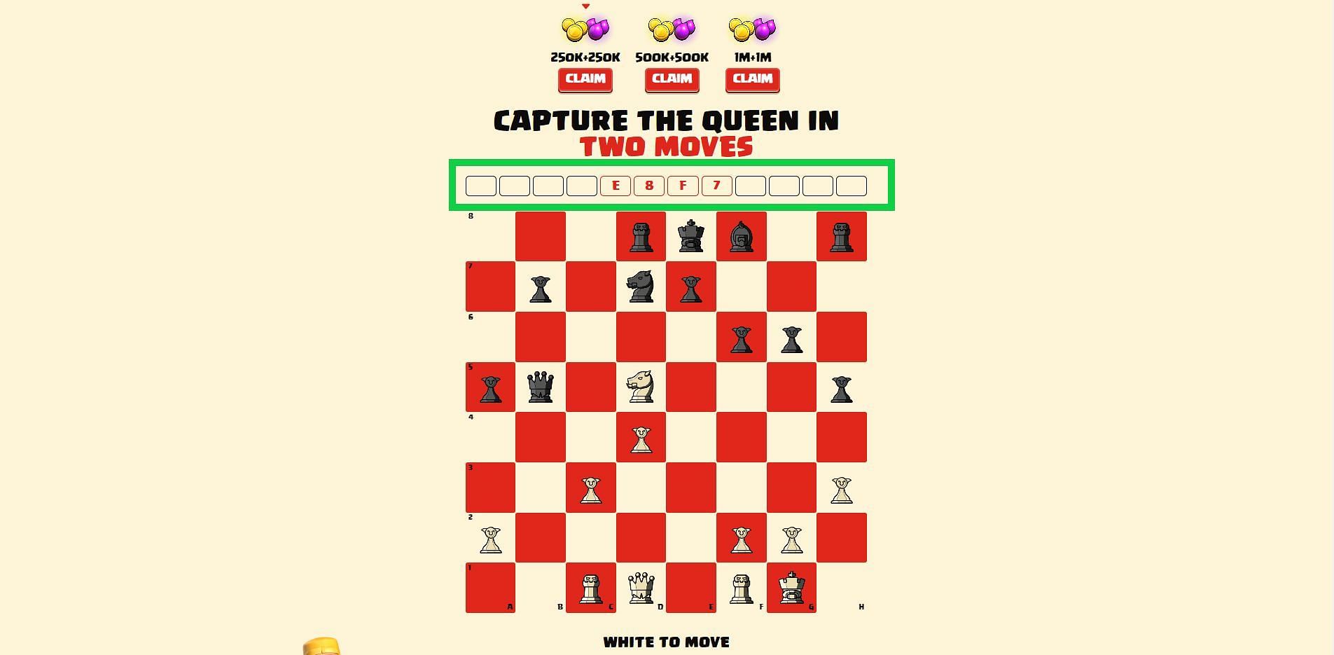 CC Games - Can you win in 2 moves? Comment your solution! Download Chess-  Clash of Kings and challenge yourself!💪🏻♟ • • • #chess #xadrez  #xadrezpedagógico #szachy #gambit #chessboard #chessmoves  #chesstacticchannel #chessfacts #