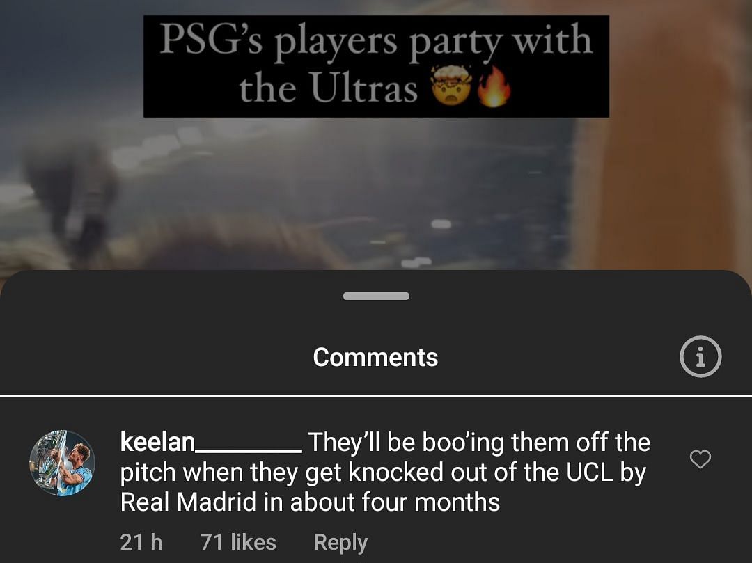 Fans comment on the Ultras