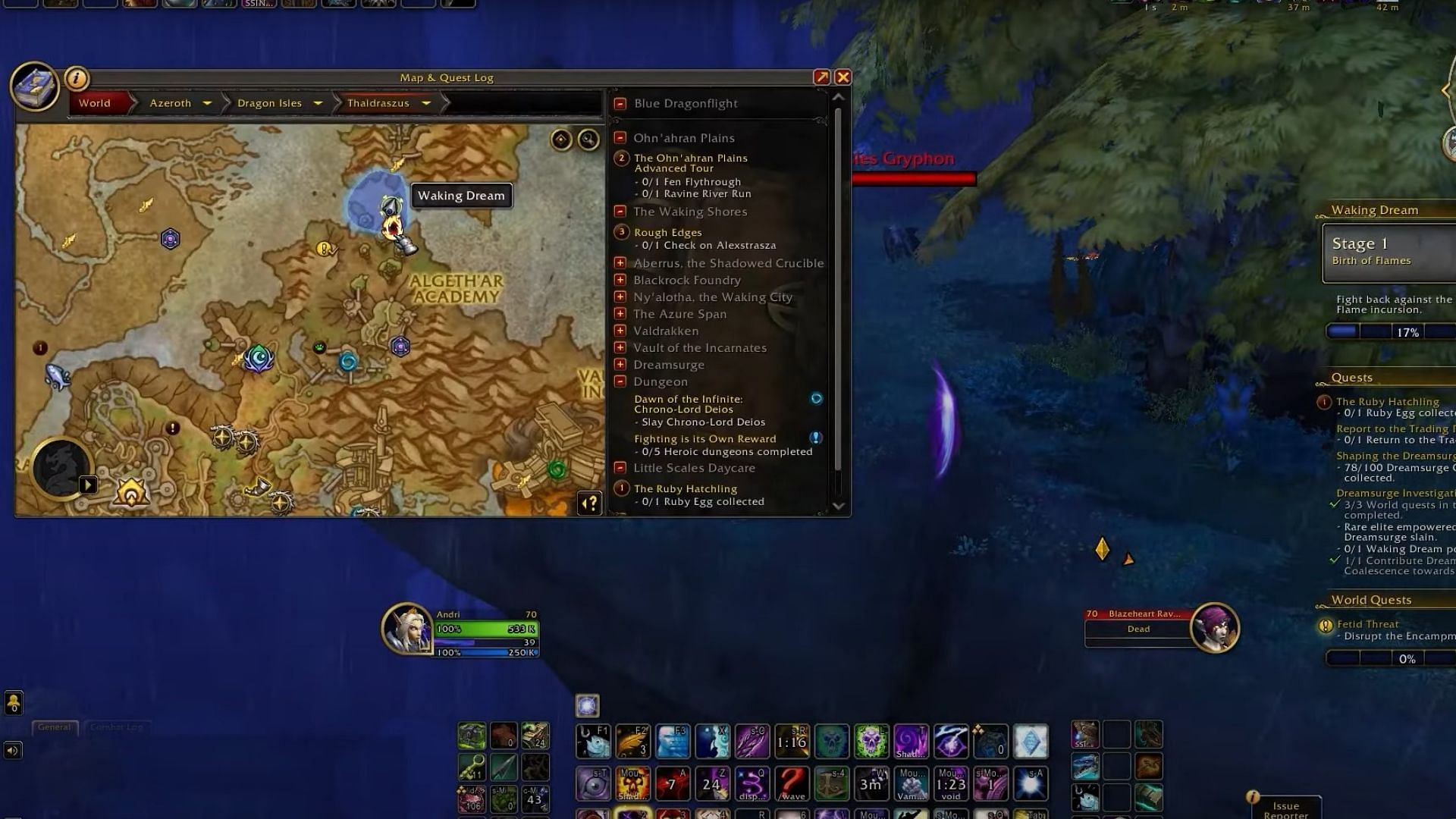 Waking Dream Portals in WoW (Image via Blizzard)