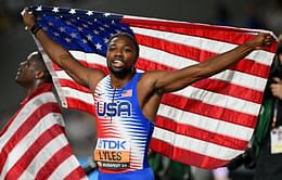 "If you're choosing the world record, then you're a fool" - Noah Lyles on choosing between an Olympic gold medal or world record