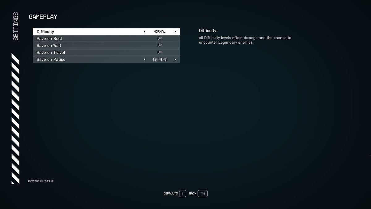 Starfield: All difficulty settings explained