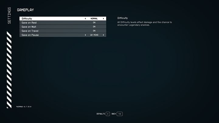 Starfield: All difficulty settings explained