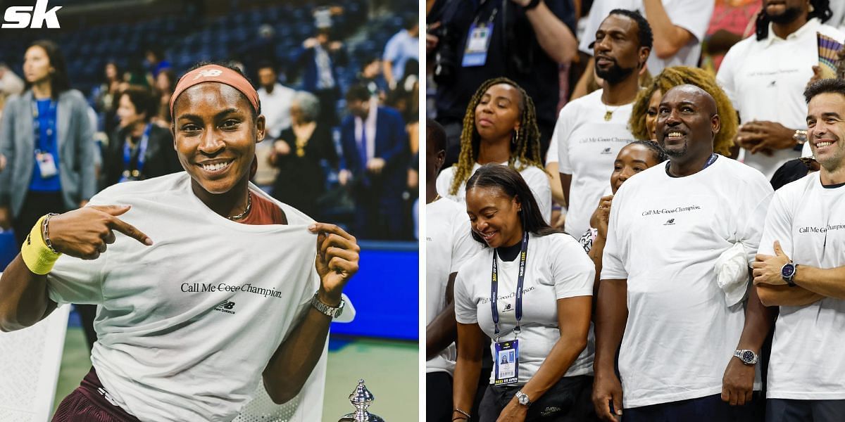 New Balance designed a special t-shirt for Coco Gauff in light of her US Open win
