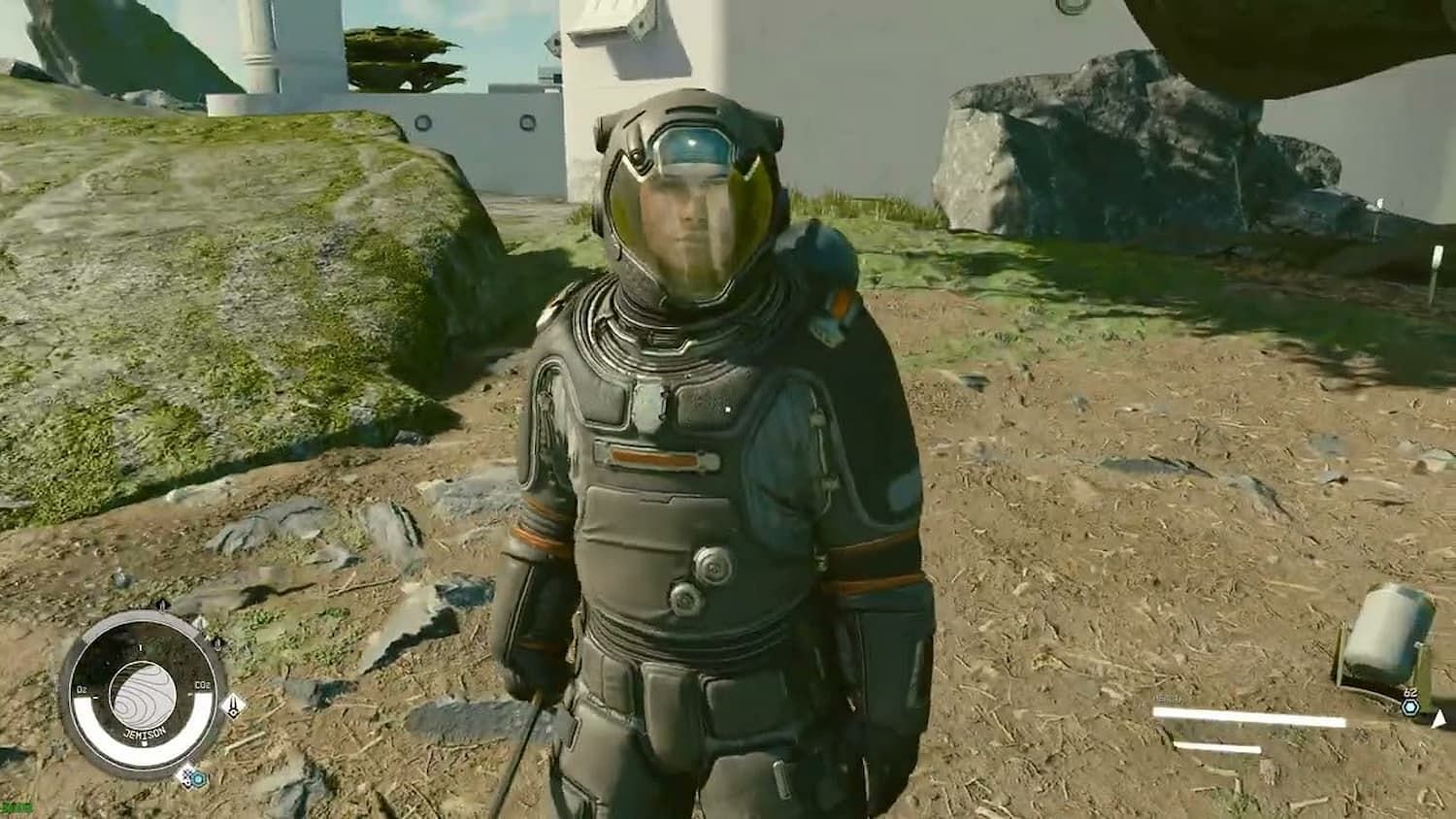 This spacesuit in Starfield can set nearby enemies on fire (Image via Bethesda)