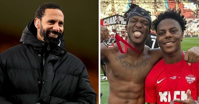 “That’s Ronaldo vibes” - Rio Ferdinand reacts to IShowSpeed’s shocking penalty miss in Sidemen Charity game