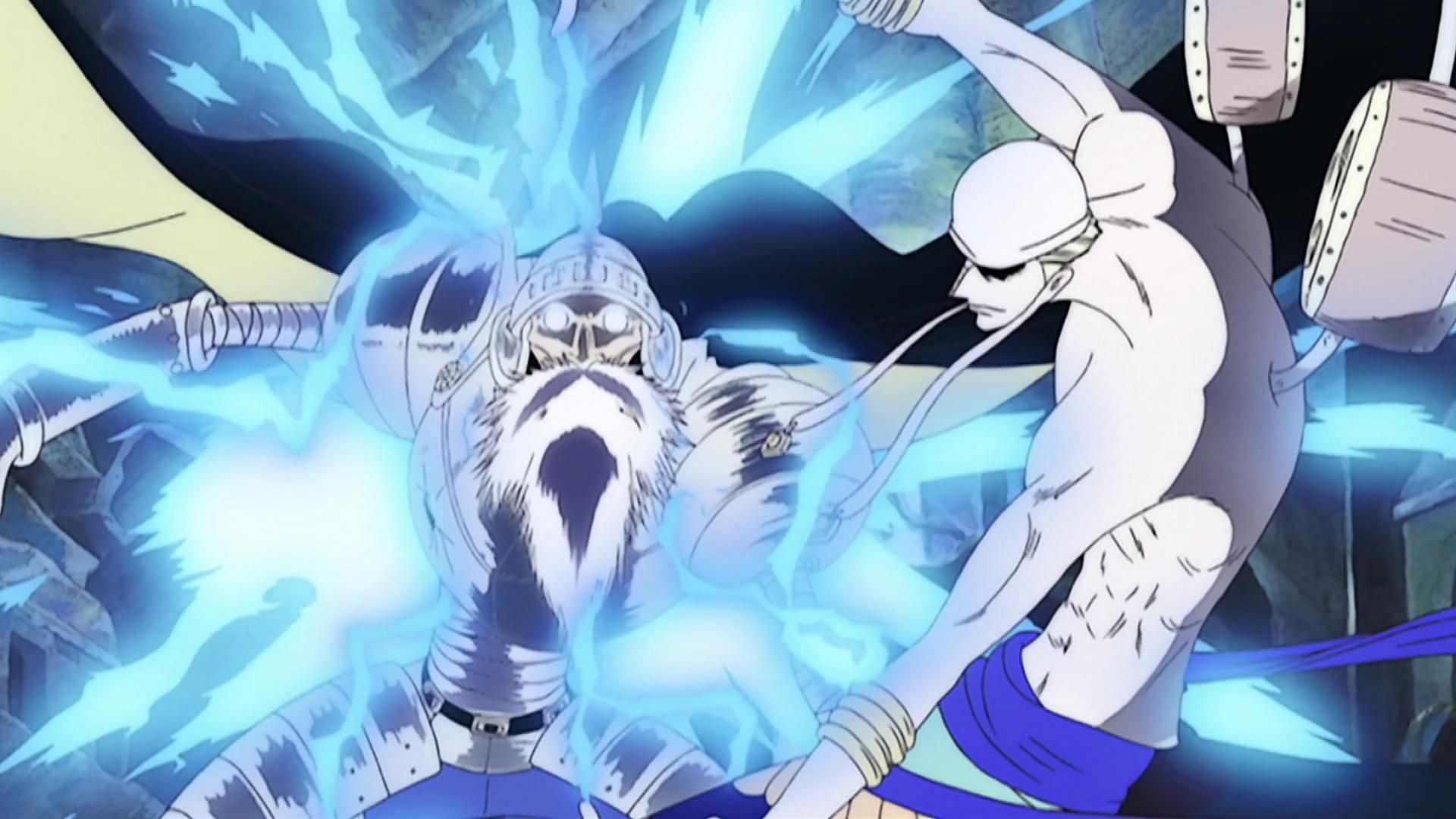 Enel using the Rumble-Rumble Fruit (Image via Toei Animation, One Piece)