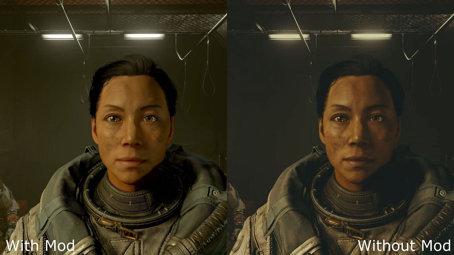 Neutral LUTs mod and the difference it makes (Image via GamingTech/ YouTube)