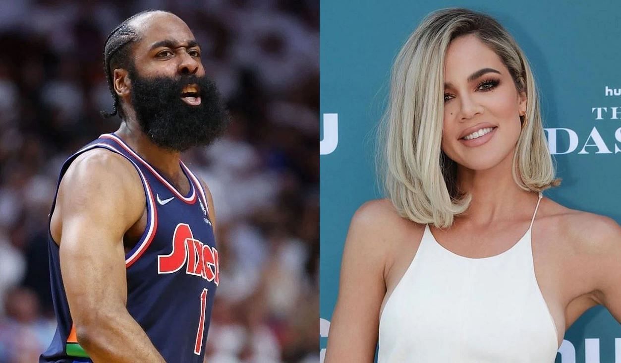 James Harden (L) and Khloe Kardashian (R) once dated for eight months.