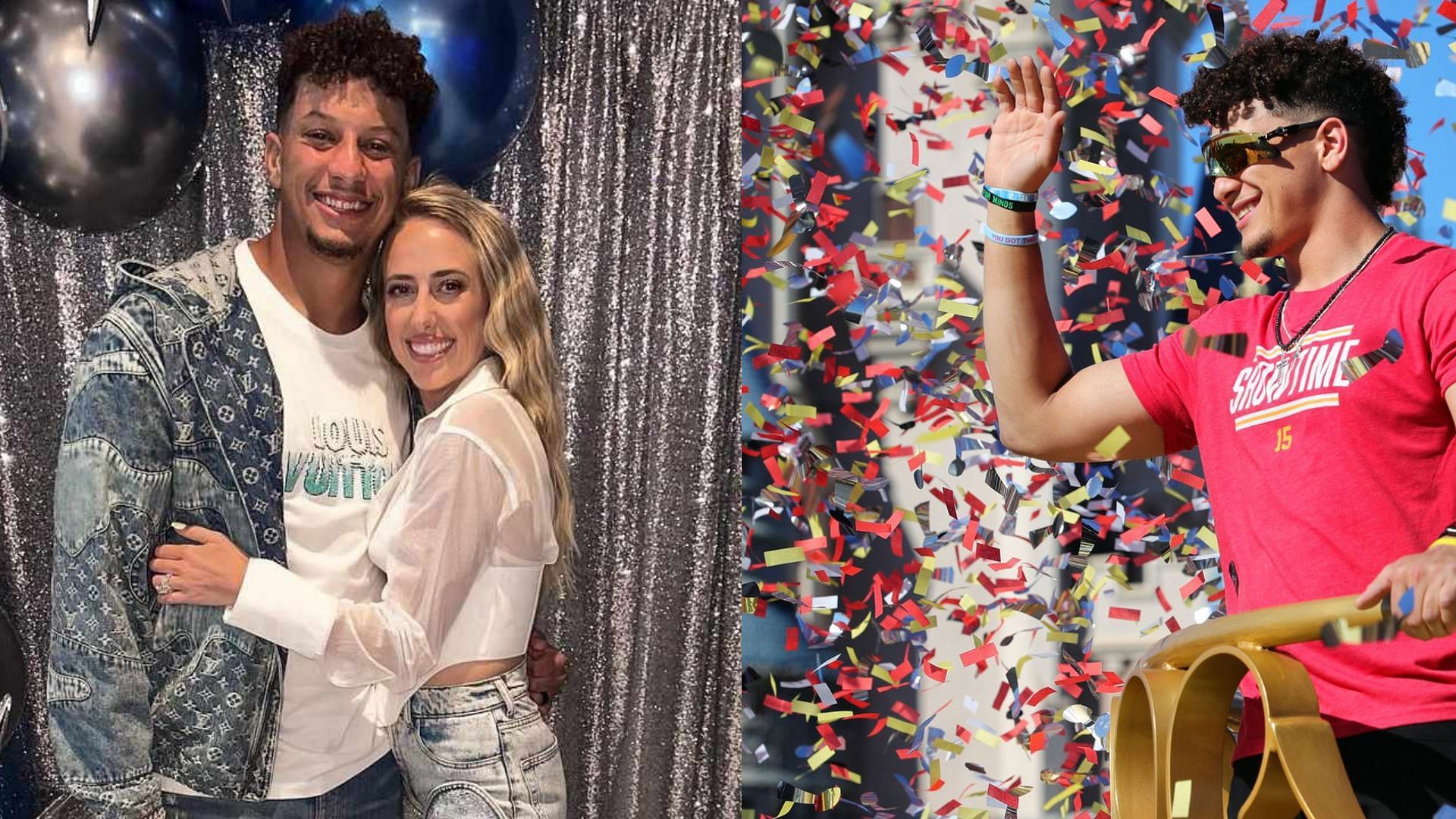Brittany Mahomes shares a picture of Patrick Mahomes in his birthday after beating him in a game of knock out.
