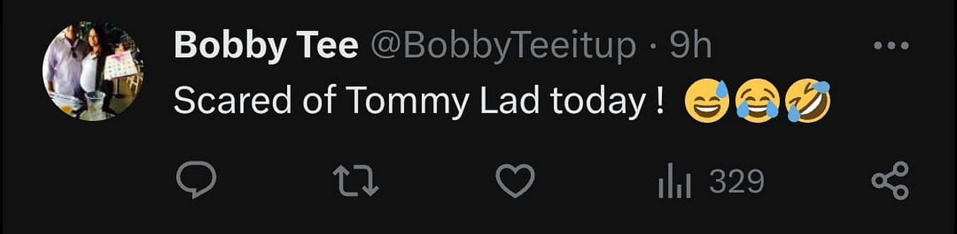 Fan&#039;s reaction to Tommy Fleetwood meeting Rory McIlroy&#039;s daughter. (Image via X)