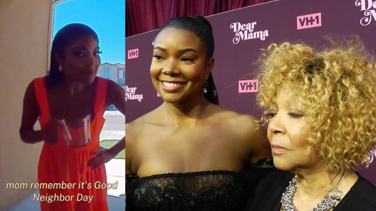 Gabriell Union celebrated Good Neighbors Day with her mother. (Left Photo: Gabrielle Union/Instagram, Right Photo: Bad TV/YouTube)