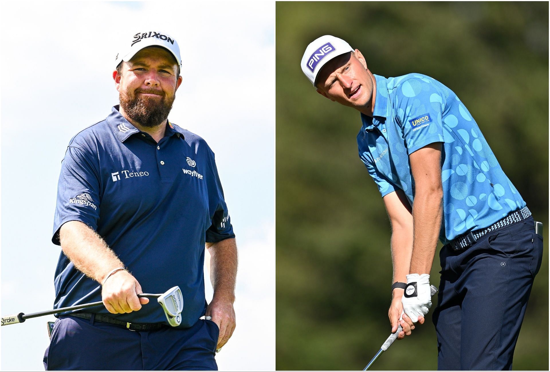 Shane Lowry and Adrian Meronk (via Getty Images)