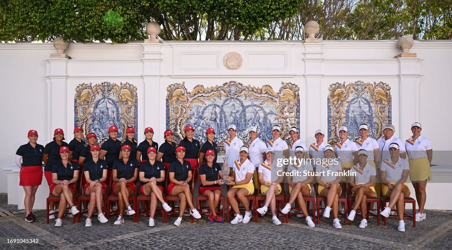 Team USA and Europe ahead of the Solheim Cup 2023 (Image via Getty)